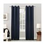 Ihome Heavy Blackout Window Curtains for the Living Room Drapes Navy Color Blackouts Curtain