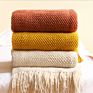 Ihome in Stock Textured Soft Sofa Souch Decorative Knit Cashmere Woven Throw Blanket