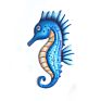 In Stock Metal Seahorse Pendant Wall Art Seahorse Hanging for Home Garden Decor
