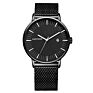 In Stock Metal Texture 40Mm Dial Scale Display Men's Quartz Business Casual Watch