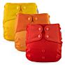 in Stock Rts Elf Diaper Solid Color Pocket Diaper Baby Nappy Reusable Washable One Size Eco Friendly Suede Cloth Inner
