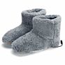 Indoor Usb Electric Foot Warmers Shoes Heated Slippers Warm Plush Electrically Heated Shoes Boots Foot Warmers