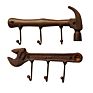 Industrial Style Hammer Wrench Shape Creative Iron Wall Decoration Wall Hooks