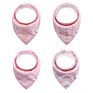 Ins 4 Pack Baberos Babadores Organic Cotton Toddler Girl Drool Babies Bib Set Waterproof Plain Apron Bandana Baby Bibs