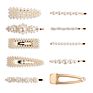Ins Gold Color Girls Pearl Hairgrips Designer Korean Women Pearl Hair Clips