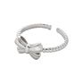 Ins Twist Ring Female Korean Personality Art Web Celebrity Design Thread Bow Open Ring