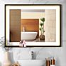 Ip44 Waterproof Wall Mounted Illuminated Smart Bathroom Mirror with Led Lights