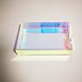 Iridescent Lucite Guest Hand Towels Organizer Tray Acrylic Towel Napkin Holder