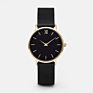 Japan Movt Quartz Watch Price Black Mesh Strap Gold Plated Ladies Watch