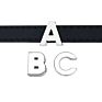 Jewelry Chrome Color Plain 8Mm Slide Letters Diy Accessory Can through 8Mm Wristband