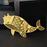 Jiabo Folk Crafts Brass Laser Cut Cute Book Marks Metal Animals Fish Bookmarks