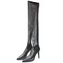Kardashian Heels with a Thin Heel and a Zipper Back with a Rubber Sole