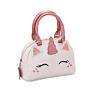 Kawaii Women Girls Small Glitter Handle Shaped Zipper Puller Unicorn Mini Tote Bag Handbags Casual Bag