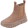 Khaki Chelsea Brushed Calfskin Ankle Boots Non-Slip Boots