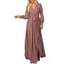 Khaki Wrap Dress Pregnant Breastfeeding Clothes Dress Pregnancy Dress