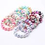 Kids Children 12Mm Cute Mermaid Beads Jewelry Fancy Tie Dye Acrylic Pearl Beaded Elastic Bracelets