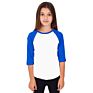 Kids Wear Customized 3/4 Tshirt Raglan Whosale Children's Girl Baseball T Shirt
