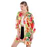 Kimono Beach Wear 100%Viscose Kimonos Women Floral Print Kimono