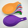 Kitchen Accessories Bpa Free Drip Pad Design Utensil Rest Heat Resistant Spatula Holder Silicone Spoon Rest