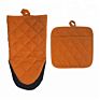 Kitchen Microwave Neoprene Puppet Oven Mitt Harvest Color Customized Heat Resistant Cotton Oven Mitts and Potholders Sets