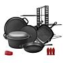 Kitchenware Cooking Grill Griddle Pizza Pan Dutch Oven Pre-Seasoned Non Stick Cast Iron Cookware Sets