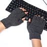 Knitted Fingerless Gloves Men Soft Warm Half Finger Wool Gloves