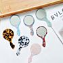 Korea Vintage 12.1*6.3 Cm Private Logo Tortoise Acrylic Acetate Hand Held Pocket Cosmetic Makeup Mirrors