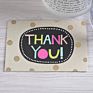 Korean Style Small Business Greeting Cards Simple Geometric Thank You Gift Card Mini Heart Shaped Birthday Card