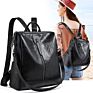 Korean Vegan Pu Leather Ladies Shoulder Bag anti Thief Backpack Bag Womens