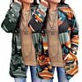 Ladies Clothing Autumn Aztec Print Women Open Front Long Sleeve Knitted Cardigan