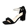 Ladies High Heels Transparent Glass Women Sandal Slipper Feminine High Heels Shoe