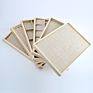 Large Stackable Luxury Wooden Natural Color Velvet Insert Necklace Earring Bracelet Ring Display Tray Organizer