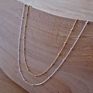 Latest Design Silver Satellite Chain Necklace Silver Beaded Chain Necklace
