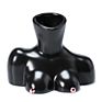 Latest Human Body Vaas Nordic Bust Body Art Flower Vases Statue Black White Female Body Vase Mold