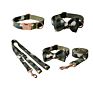 Lead Set Conjunto Coleira Hundehalsband Ome Cat Bow Tie Military Metal Buckle Tactical Dog Collar and Leash