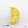 Lemon Pattern Double Sides Acetate Jaw Hair Clip Claw Gold Plated Accessories for Women
