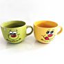 Light Color Ceramic Dinnerware Emotion Ceramic Big Soup Mug
