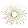 Light Luxury Iron Sun Mirror Wall Decoration in 100Cm Wall Hanging Piece Living Room Model