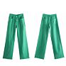 Liluo Green Jeans Women High Waist Baggy Jeans Straight Leg Pants Casual Denim Trousers Mom Jeans Streetwear