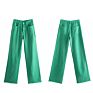 Liluo Green Jeans Women High Waist Baggy Jeans Straight Leg Pants Casual Denim Trousers Mom Jeans Streetwear