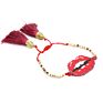 Lip Pattern Beaded Miyuki Bracelet Seed Beads Bracelet Jewelry Unisex Adjustable String Tassel Bracelets