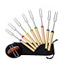 Long Bbq Barbecue Stainless Steel Corn Stick Telescopic Campfire Extendable Meat Handler Fork Roasting Sticks