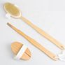 Long Handle Dry Skin Body Exfoliator- Detatchable Brush Head for Wet or Dry Brushing, Exfoliating Shower Brush