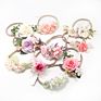 Lovely Artificial Floral Nylon Kids Toddler Hair Bands Elastic Newborn Baby Girl Flower Headband
