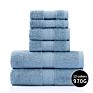 Luxury Decor Super Absorbent Bathroom Towel 100% Pure Cotton Quick Dry Soft Durable 6 Piece Bath Towel Set