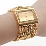 Luxury Ipg Gold Chain Women Bracelet Watch Square Diamond Ladies Stainless Steel Wristwatches Relojes Mujer