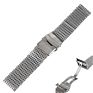 Luxury Milanese Shark Mesh Silver Bracelet Stainless Steel Apple Watch Band Strap
