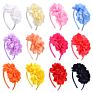 Luxury Princess Children Hairbands Wedding Accessories Girls Headband Baby Big Chiffon Flower Hairband