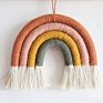 Macrame Woven Rainbow Wall Decor for Baby Room Decor Cotton Cord Macrame Rainbow Wall Hanging