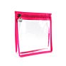 Makeup Bag Pink Pvc Clear Transparent Cosmetic Zipper Pouch